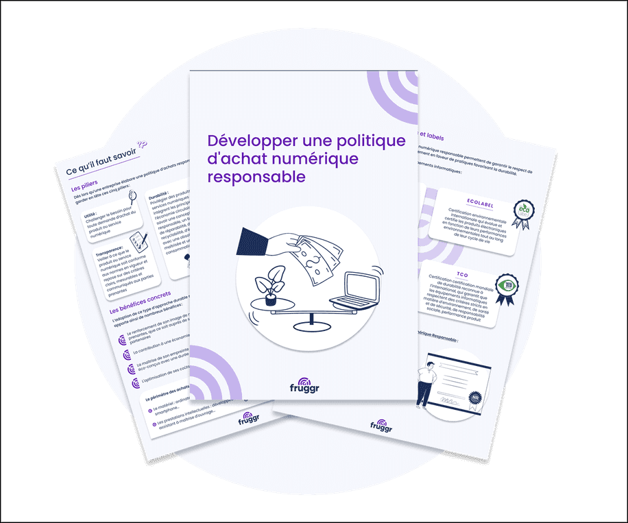 aperçu en 3 volets de l'outil achat responsable